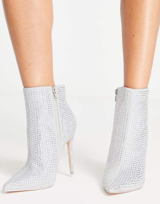 Silver hot sale bling boots