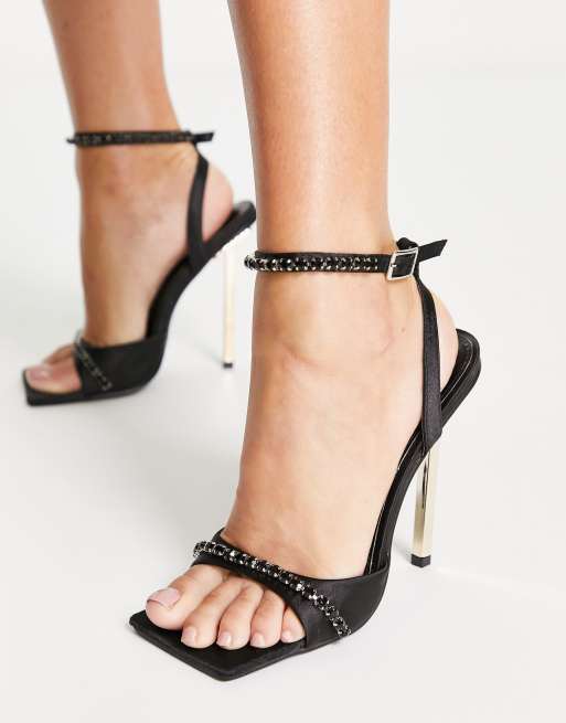 Embellished best sale strap heels