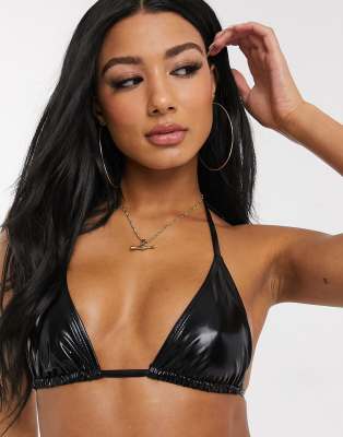 black vinyl bikini