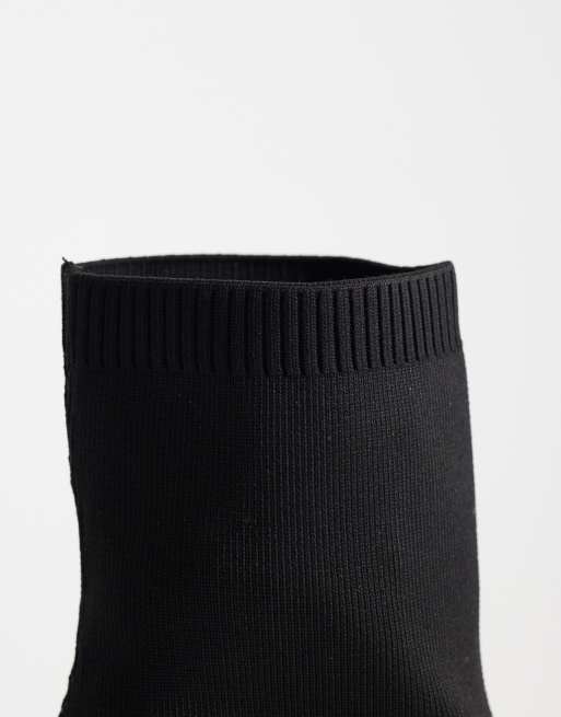 Public Desire – Voha – Socken-Stiefeletten in Schwarz mit Stiletto-Absatz, 3 von 4