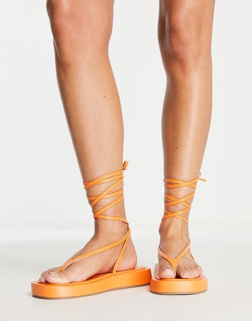 Orange flatform on sale