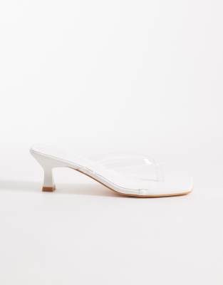  Everlast toe thong kitten heel sandals  