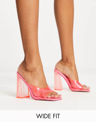 Neon sales clear mules