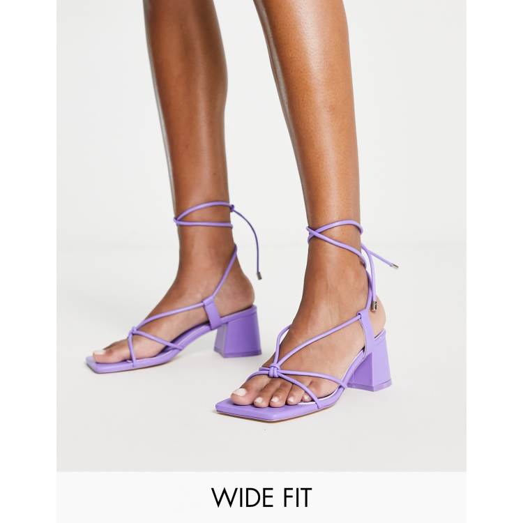 Purple t sales strap heels