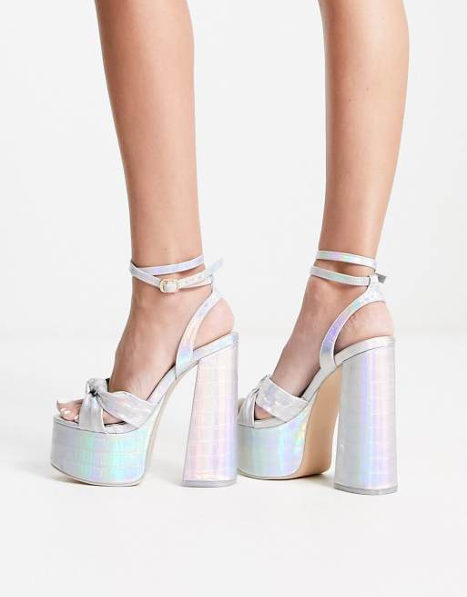 Public Desire Wide Fit - Exclusivité - Leo - Sandales à semelle plateforme -, 2 de 4