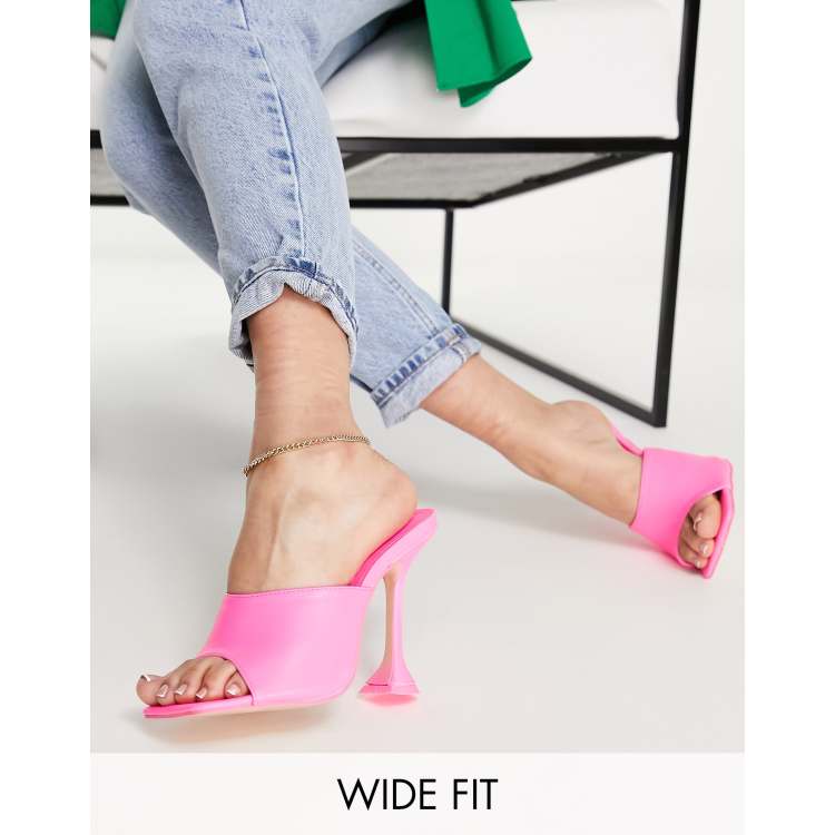 Cerise pink sale mules