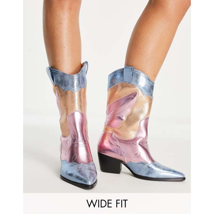 Holographic hotsell cowboy boots