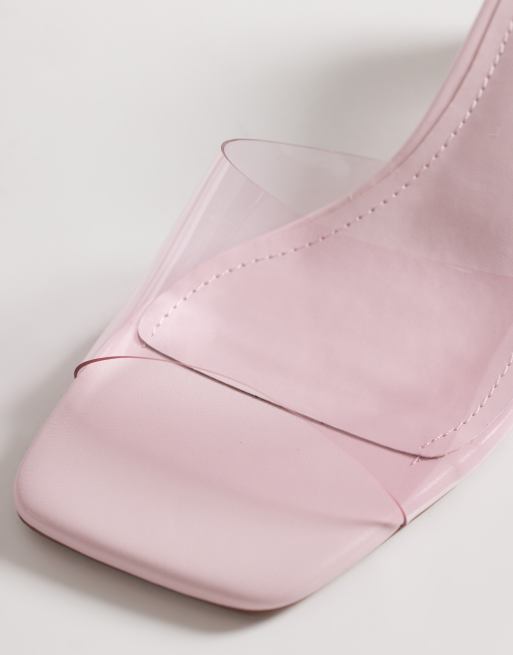 Public Desire Wide Fit - Juno - Sandali con zeppa rosa a pianta larga, 3 di 4