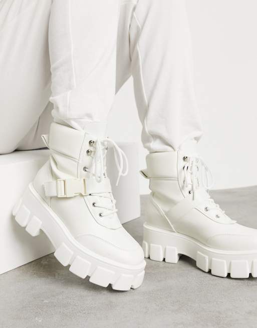 White boots 2025 with buckles