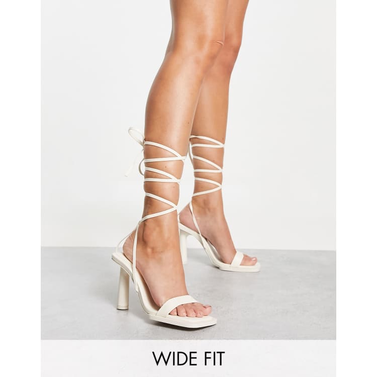 Cream heels wide fit clearance