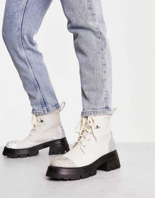 Grey combat boots on sale womens