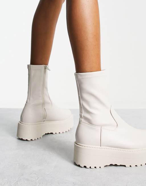 White ankle boots clearance asos