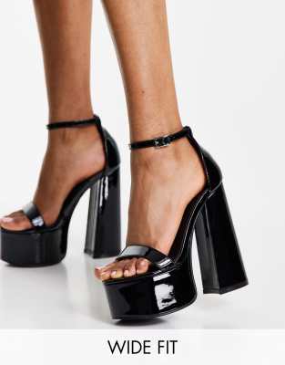 platform heels wide fit
