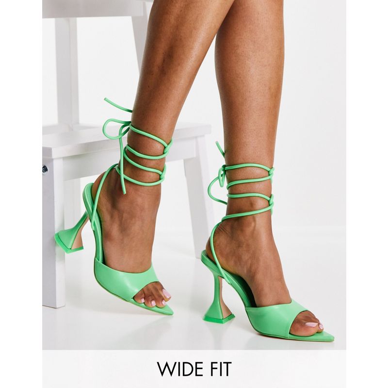 Scarpe con tacco Scarpe Public Desire Wide Fit - Smokey - Sandali con tacco verde fluo