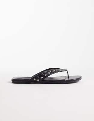  studded flip flops 