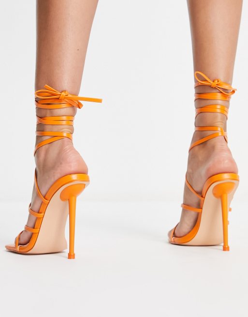 Public desire hot sale orange heels