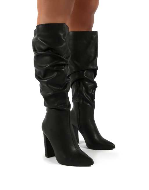 Black boots public desire best sale