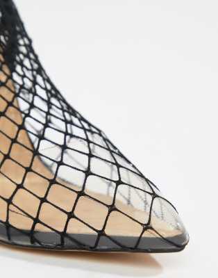 public desire fishnet heels