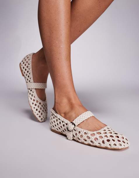 Public Desire Winoma ballet flats in white - view 1