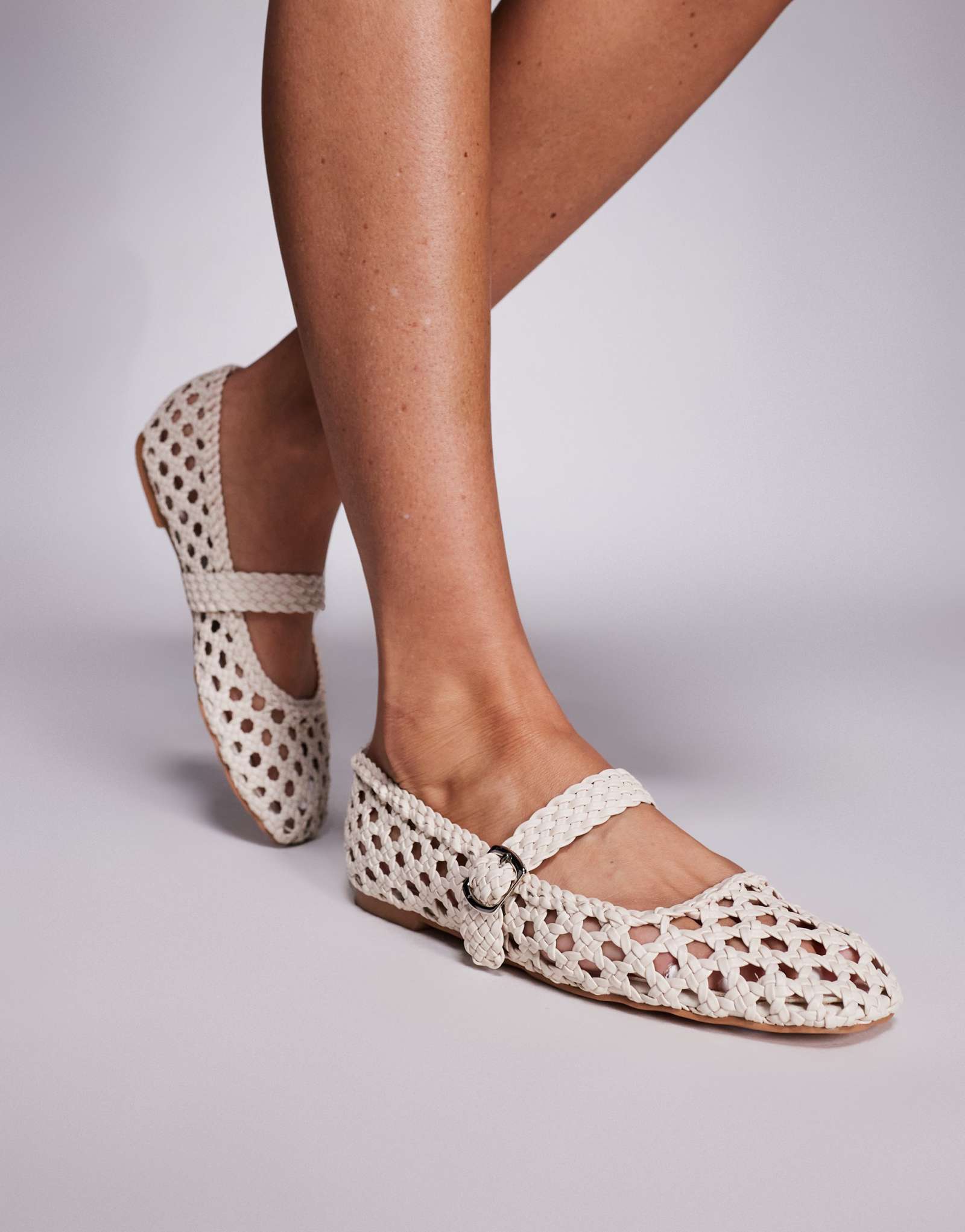 Балетки Public Desire Winoma белого цвета