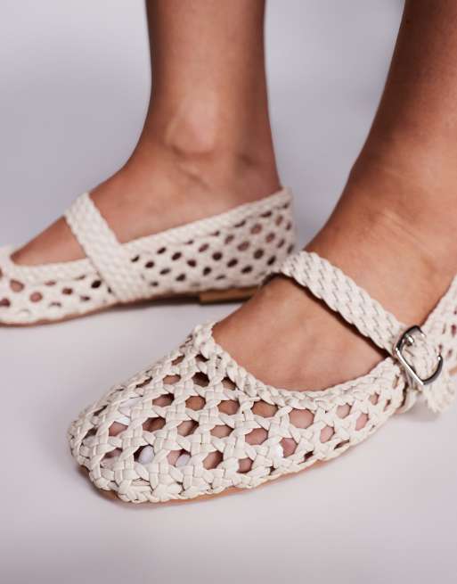 Public Desire Winoma ballet flats in white, 4 of 4