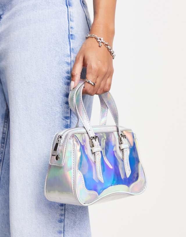 Public Desire x Paris Artiste Exclusive The Bodhi clutch bag in iridescent