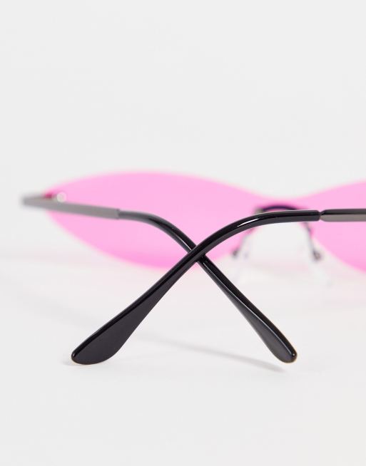 Louis Vuitton LV Glam Cat Eye Sunglasses Pink Metal. Size U