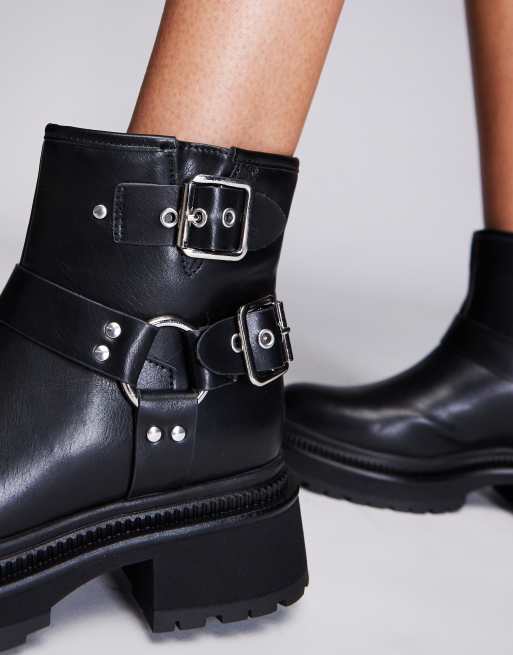 Public desire black fashion boots