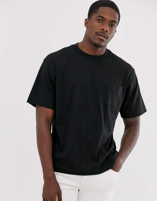 pull and bear black t shirt