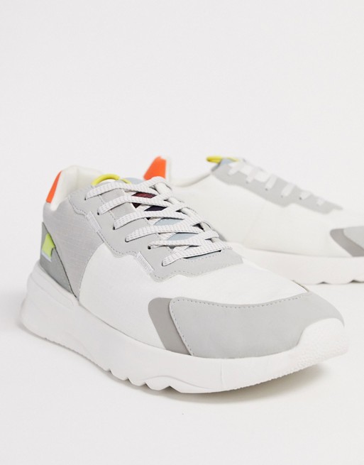 Pull & Bear colour block trainers
