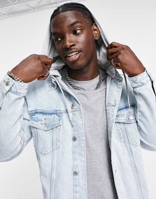 Pull and bear denim jacket sale