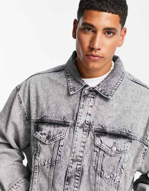 Oversized denim jacket pull and outlet bear