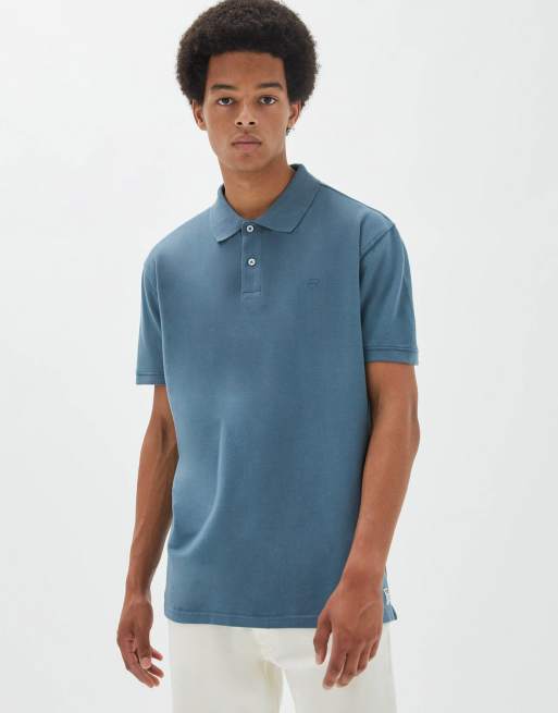 Pull & Bear - Polo i marineblå