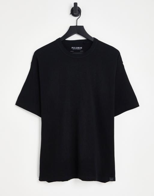 Pull & Bear - Sort oversized T-shirt