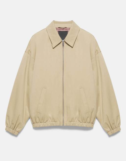 Pull&Bear 100% katoenen jack in zandkleur, 7 van 7