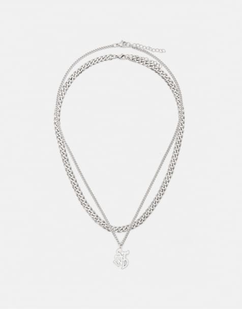 Pull&Bear 2-pack of stwd necklaces in others - view 1