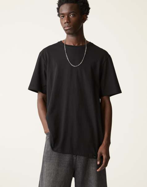 Pull&Bear 2-pack of t-shirts in white/black - view 1