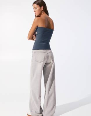Pull & Bear 2 Pack Polyamide Second Skin Bandeau Top