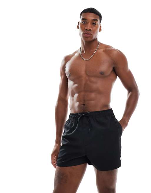 Pull&Bear 2 pack STWD swimshort in black & stone