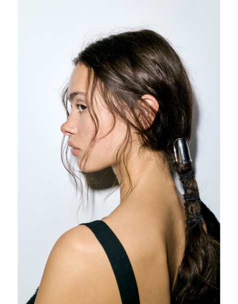 Pull&Bear – 2er-Pack Metall-Haarspangen in Goldoptik - view 1