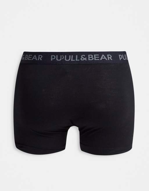 3-pack of basic black boxers - PULL&BEAR