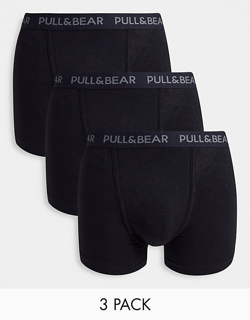 Underwear & Socks Underwear/Pull&Bear 3 pack boxers in black 