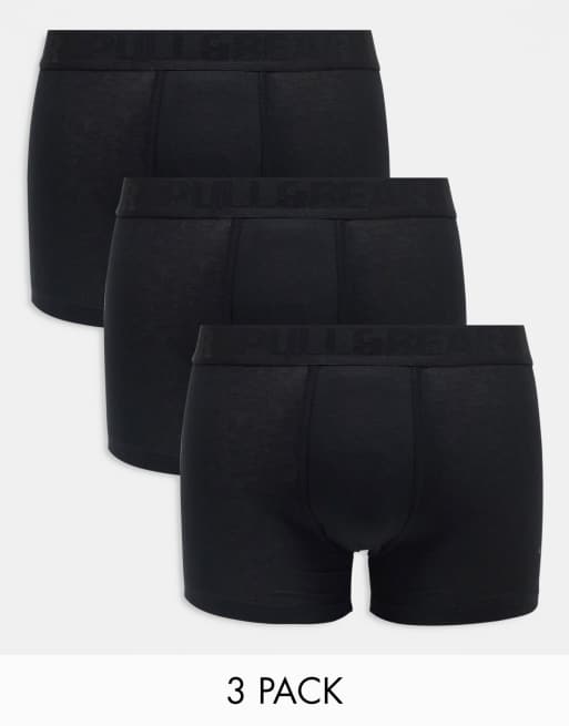 Bench Balam ombre waistband 3 pack trunks in black