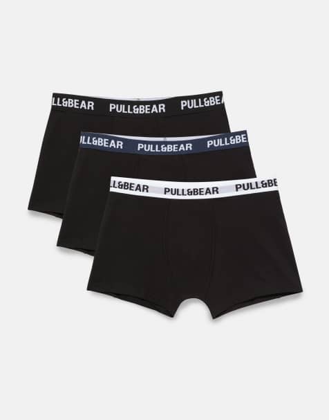 Pull&Bear – 3-Pack Boxershorts in verschiedenen Farben - view 1