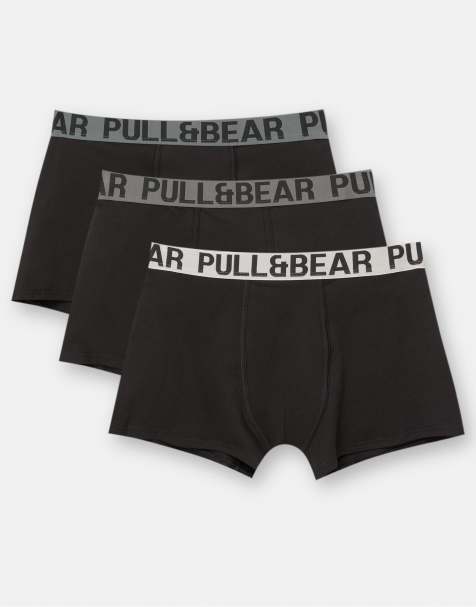 Pull&Bear 3-pack of blue rubber boxers in others - view 1