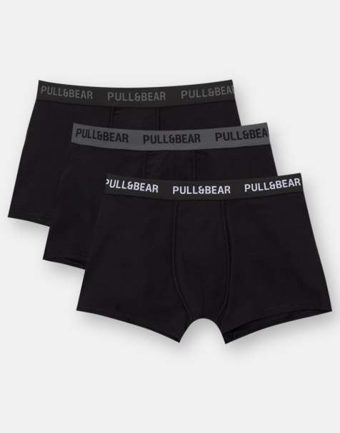 Pull&Bear 3 pack of boxers in multi - view 1