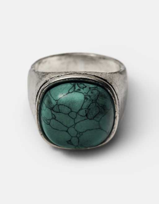 Pull&Bear 3-pack of stone rings in others, 3 of 4