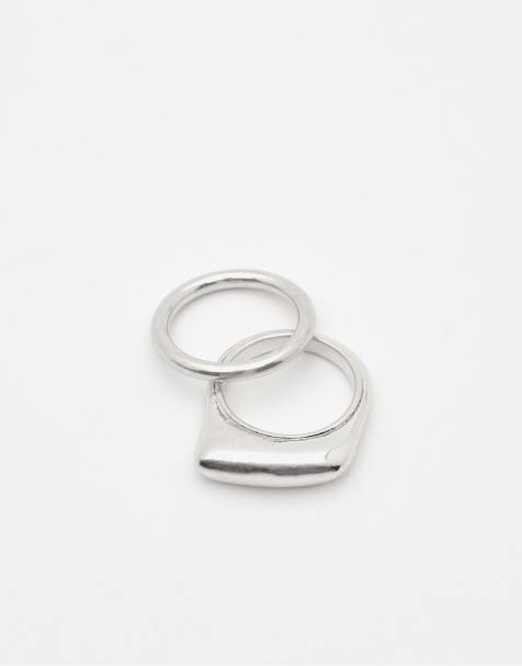 Pull&Bear – 3er-Pack Basic-Ringe in verschiedenen Designs - view 1
