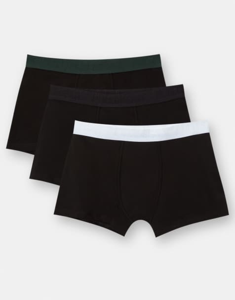 Pull&Bear – 3er-Pack Boxershorts in verschiedenen Farben mit Logo - view 1