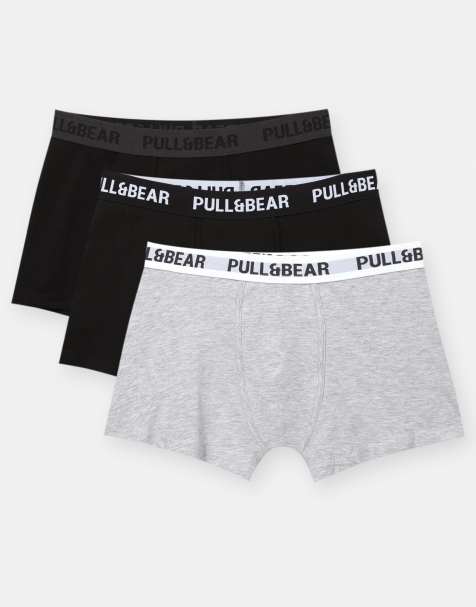 Pull&Bear – 3er-Pack Boxershorts in verschiedenen Farben - view 1